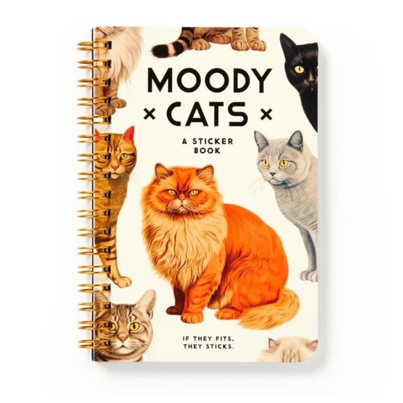 Other - Moody Cats Sticker Book – New (Unused Stickers)